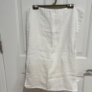 West Elm Cream Linen Pillowcase